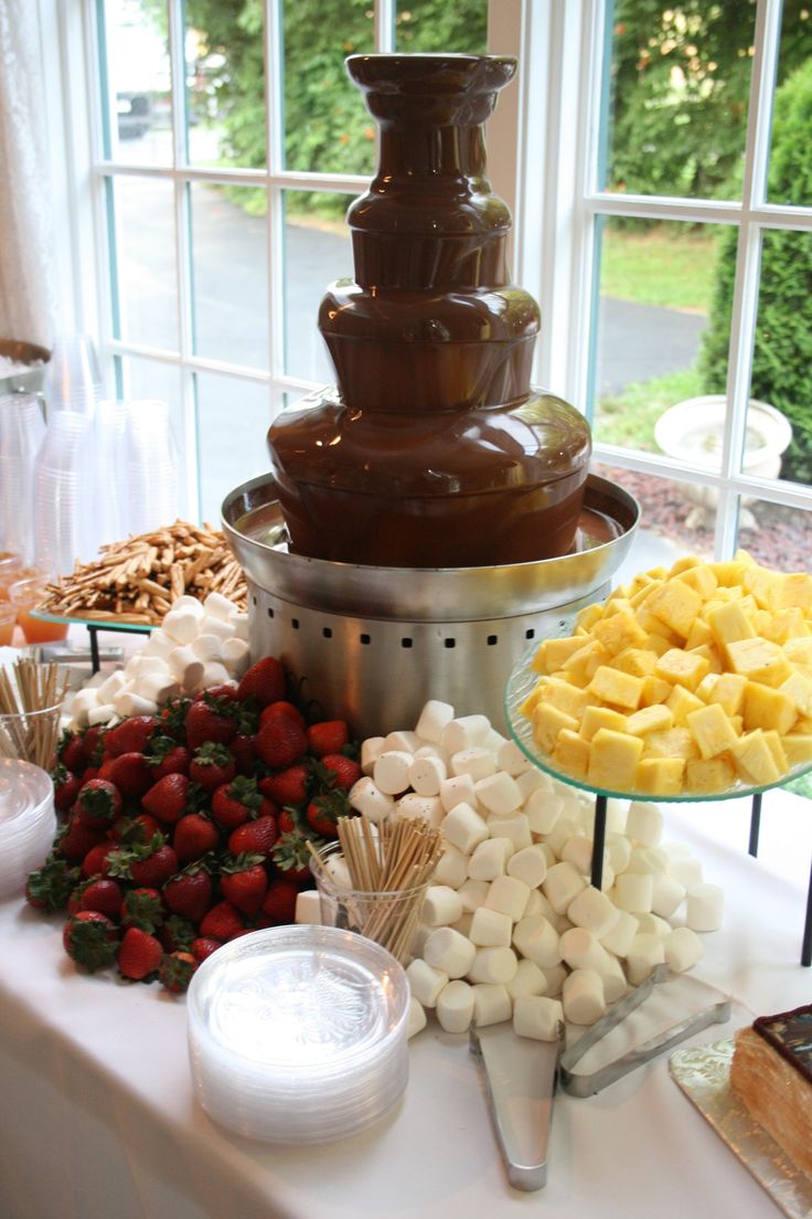 chocolate fountain station | Event Buds